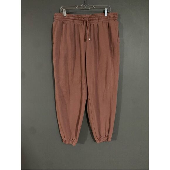 H&M Pink High Waisted Pull On Joggers Size XL - Picture 1 of 8